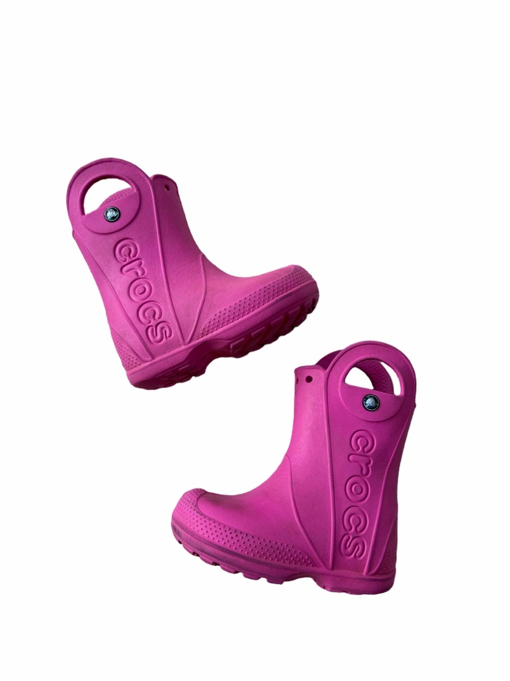 Crocs Toddler Size 8 Pink Handle It Rain Boots